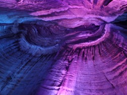 A view up inside Lookout Mountain, rings of erosion